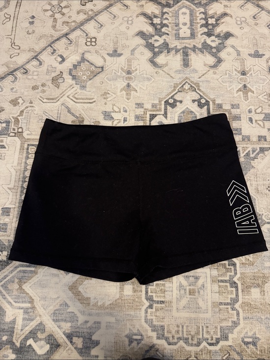 Iab Mfg Pants - IAB MFG Black High Rise Athletic Workout Shorts Size Large 10